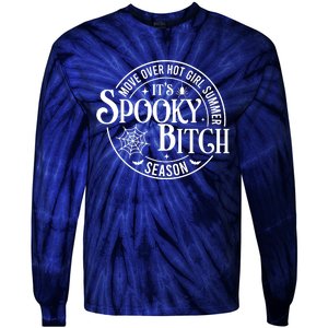 Move Over Girl Summer ItS Spooky Season Halloween Tie-Dye Long Sleeve Shirt