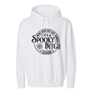 Move Over Girl Summer ItS Spooky Season Halloween Garment-Dyed Fleece Hoodie