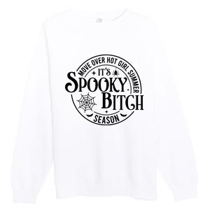 Move Over Girl Summer ItS Spooky Season Halloween Premium Crewneck Sweatshirt