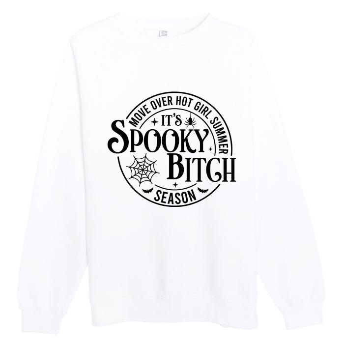 Move Over Girl Summer ItS Spooky Season Halloween Premium Crewneck Sweatshirt