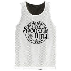 Move Over Girl Summer ItS Spooky Season Halloween Mesh Reversible Basketball Jersey Tank