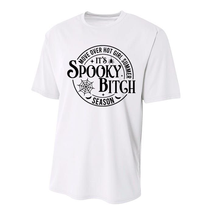 Move Over Girl Summer ItS Spooky Season Halloween Performance Sprint T-Shirt