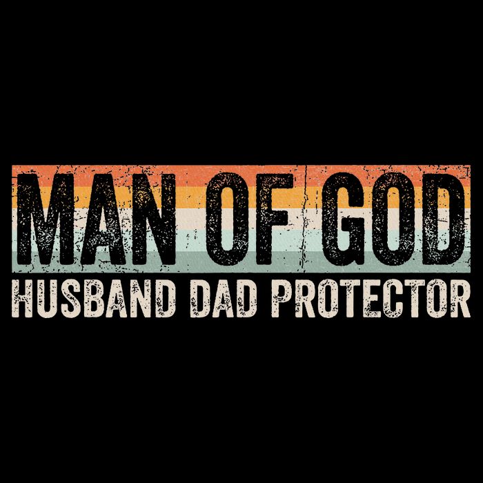 Man Of God Husband Dad Protector Christian Dad Father's Day Cooling Performance Crew T-Shirt