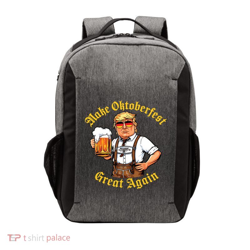 Make Oktoberfest Great Again Funny Trump Drink Beer Prost Vector Backpack