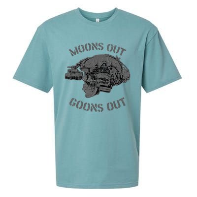 MoonS Out Goons Out Skull Helmet Nvgs Nsw Swcc Dbg Pin Sueded Cloud Jersey T-Shirt