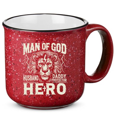 Man Of God Husband Daddy Protector Hero 15oz Campfire Ceramic Mug