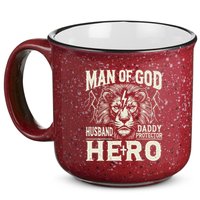 Man Of God Husband Daddy Protector Hero 15oz Campfire Ceramic Mug