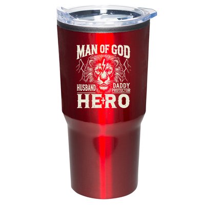 Man Of God Husband Daddy Protector Hero Tumbler
