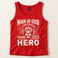 Man Of God Husband Daddy Protector Hero Tank Top