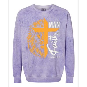 Man Of God Colorblast Crewneck Sweatshirt