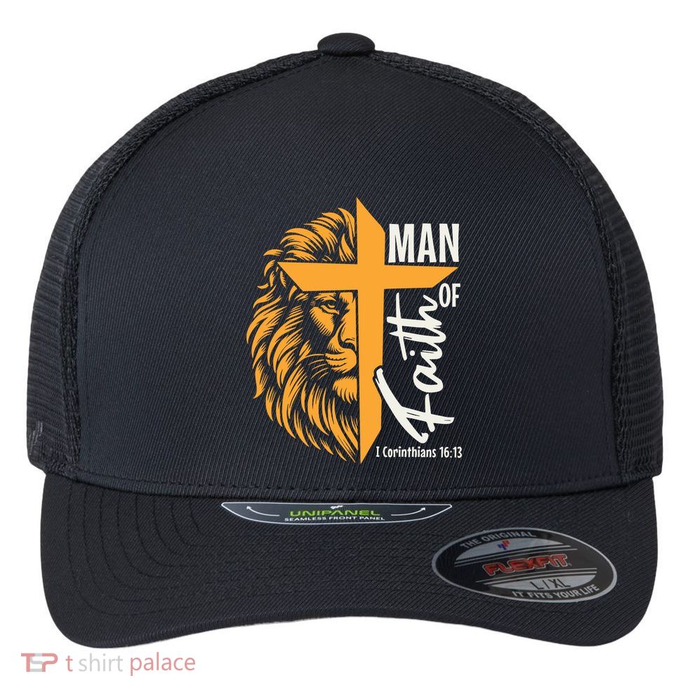 Man Of God Flexfit Unipanel Trucker Cap
