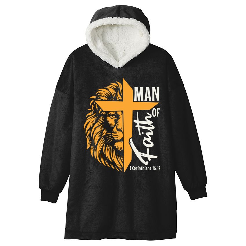 Man Of God Hooded Wearable Blanket