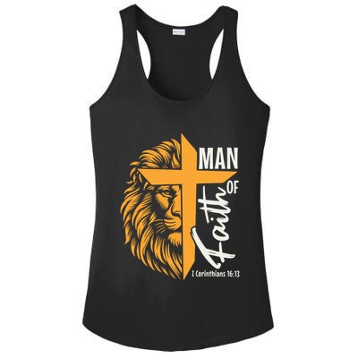 Man Of God Ladies PosiCharge Competitor Racerback Tank