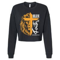Man Of God Cropped Pullover Crew