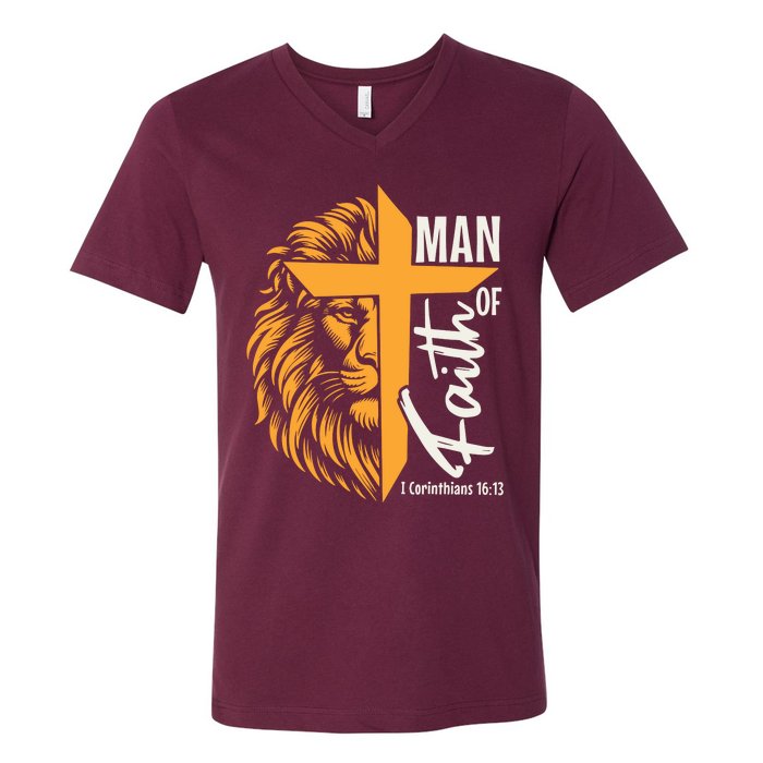 Man Of God V-Neck T-Shirt