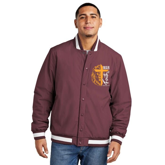 Man Of God Insulated Varsity Jacket