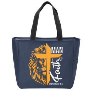 Man Of God Zip Tote Bag