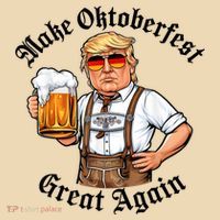 Make Oktoberfest Great Again Beerfest Wurstfest Funny Drawstring Bag