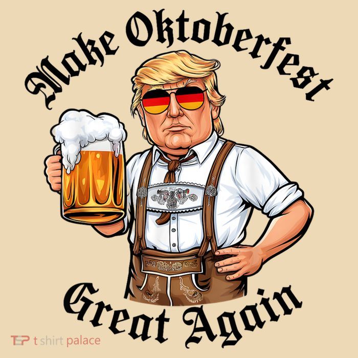 Make Oktoberfest Great Again Beerfest Wurstfest Funny Drawstring Bag