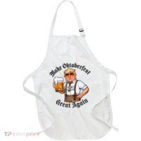 Make Oktoberfest Great Again Beerfest Wurstfest Funny Apron