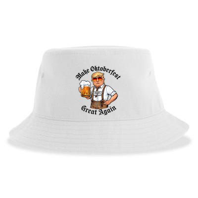 Make Oktoberfest Great Again Beerfest Wurstfest Funny Sustainable Bucket Hat