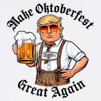 Make Oktoberfest Great Again Beerfest Wurstfest Funny Button