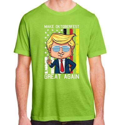 Make Oktoberfest Great Again Oktoberfest Trump American Flag Funny Gift Adult ChromaSoft Performance T-Shirt