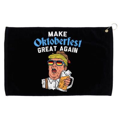 Make Oktoberfest Great Again Funny Trump Drink Beer Mug Gift Grommeted Golf Towel