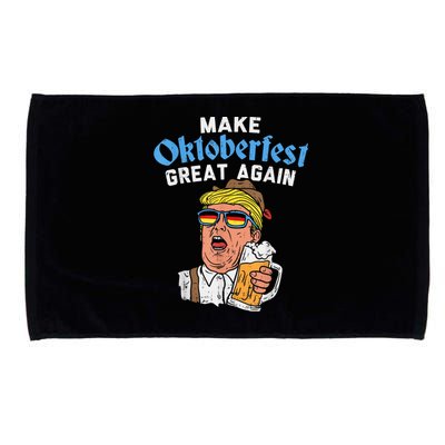 Make Oktoberfest Great Again Funny Trump Drink Beer Mug Gift Microfiber Hand Towel