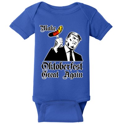 Make Oktoberfest Great Again Gery Flag Gift Beer Lovers Gift Baby Bodysuit