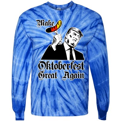 Make Oktoberfest Great Again Gery Flag Gift Beer Lovers Gift Tie-Dye Long Sleeve Shirt