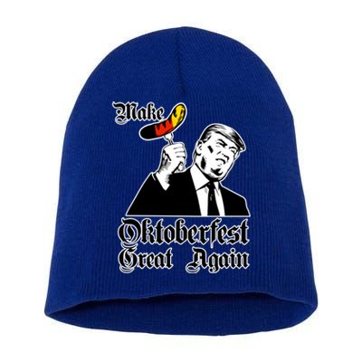 Make Oktoberfest Great Again Gery Flag Gift Beer Lovers Gift Short Acrylic Beanie