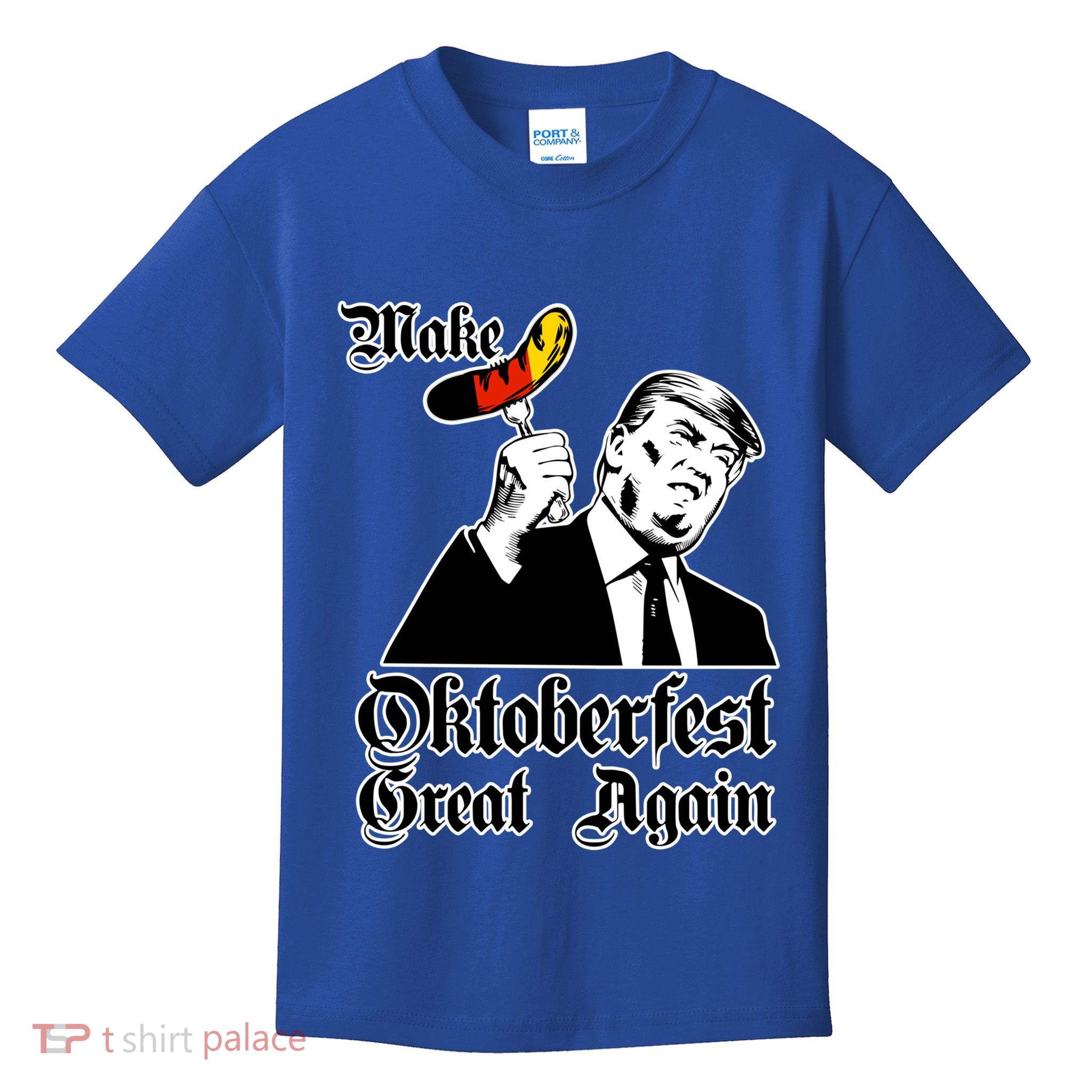 Make Oktoberfest Great Again Gery Flag Gift Beer Lovers Gift Kids T-Shirt