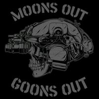 Moons Out Goons Out Skull Helmet Nvgs Military S Gift Cooling Performance Crew T-Shirt
