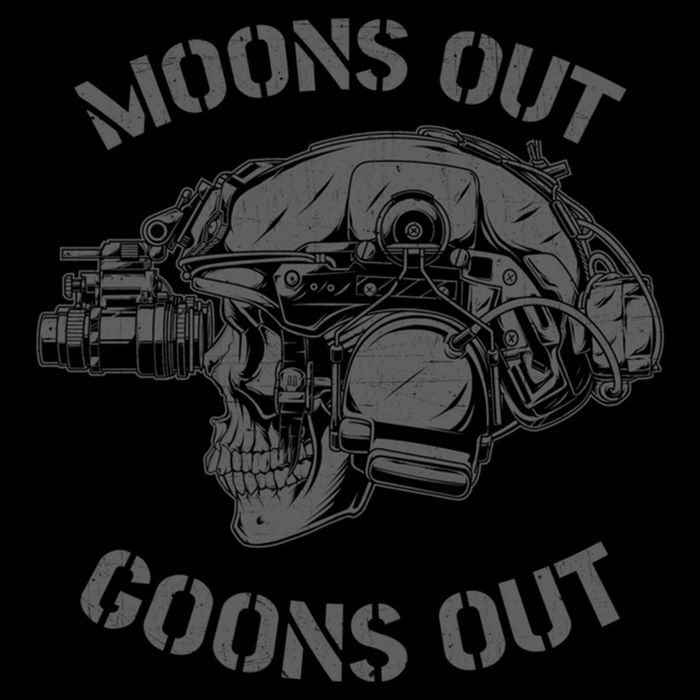 Moons Out Goons Out Skull Helmet Nvgs Military S Gift Cooling Performance Crew T-Shirt