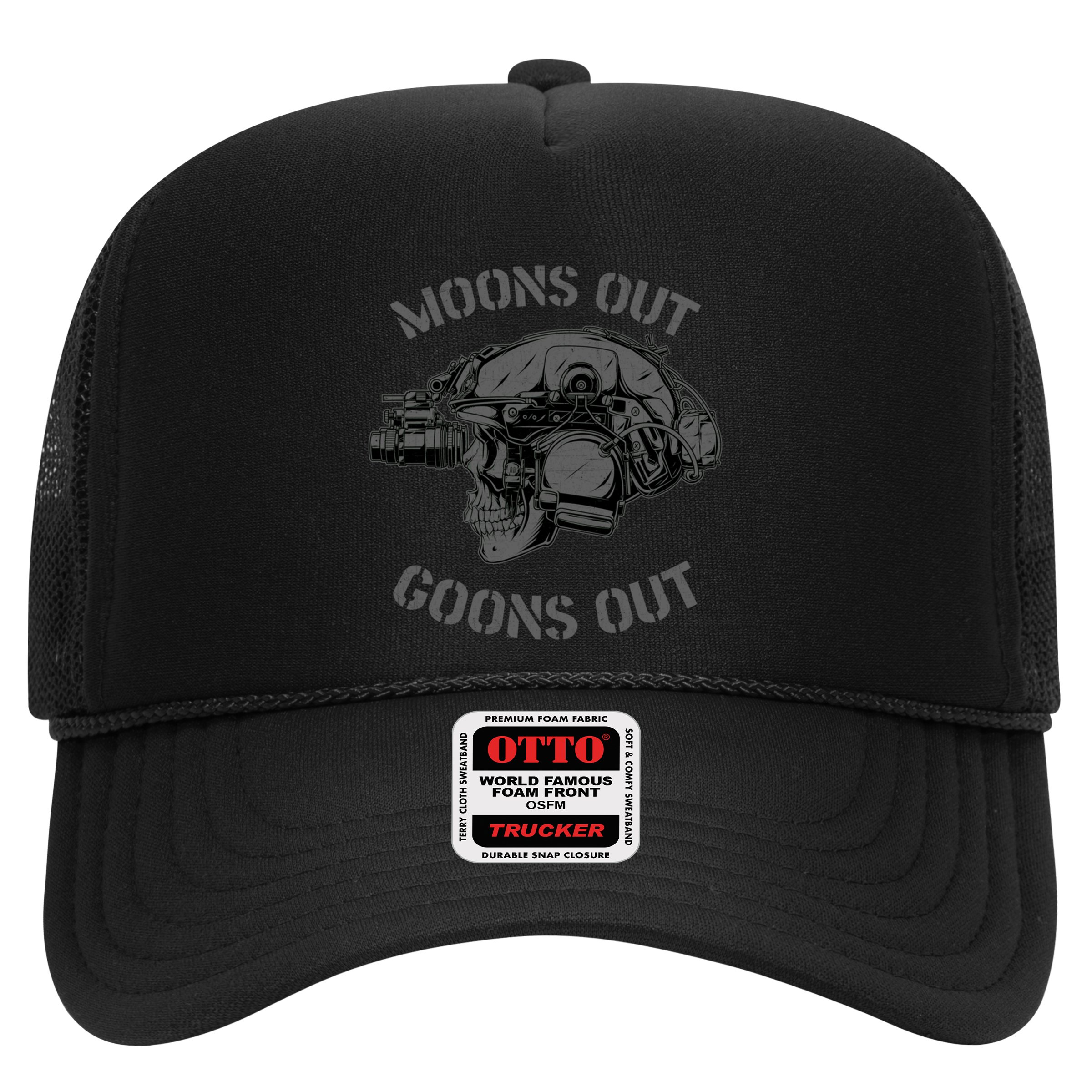 Moons Out Goons Out Skull Helmet Nvgs Military S Gift Hat
