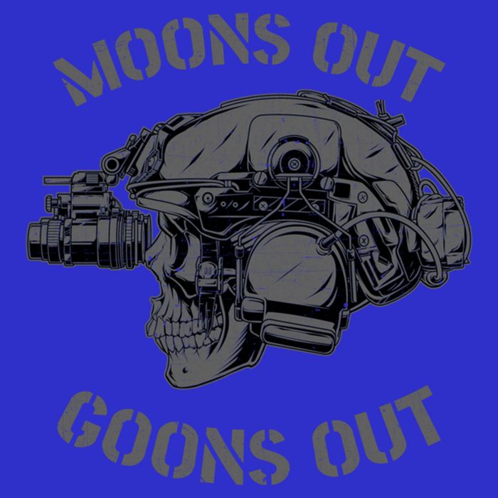 Moons Out Goons Out Skull Helmet Nvgs Military S Gift T-Shirt