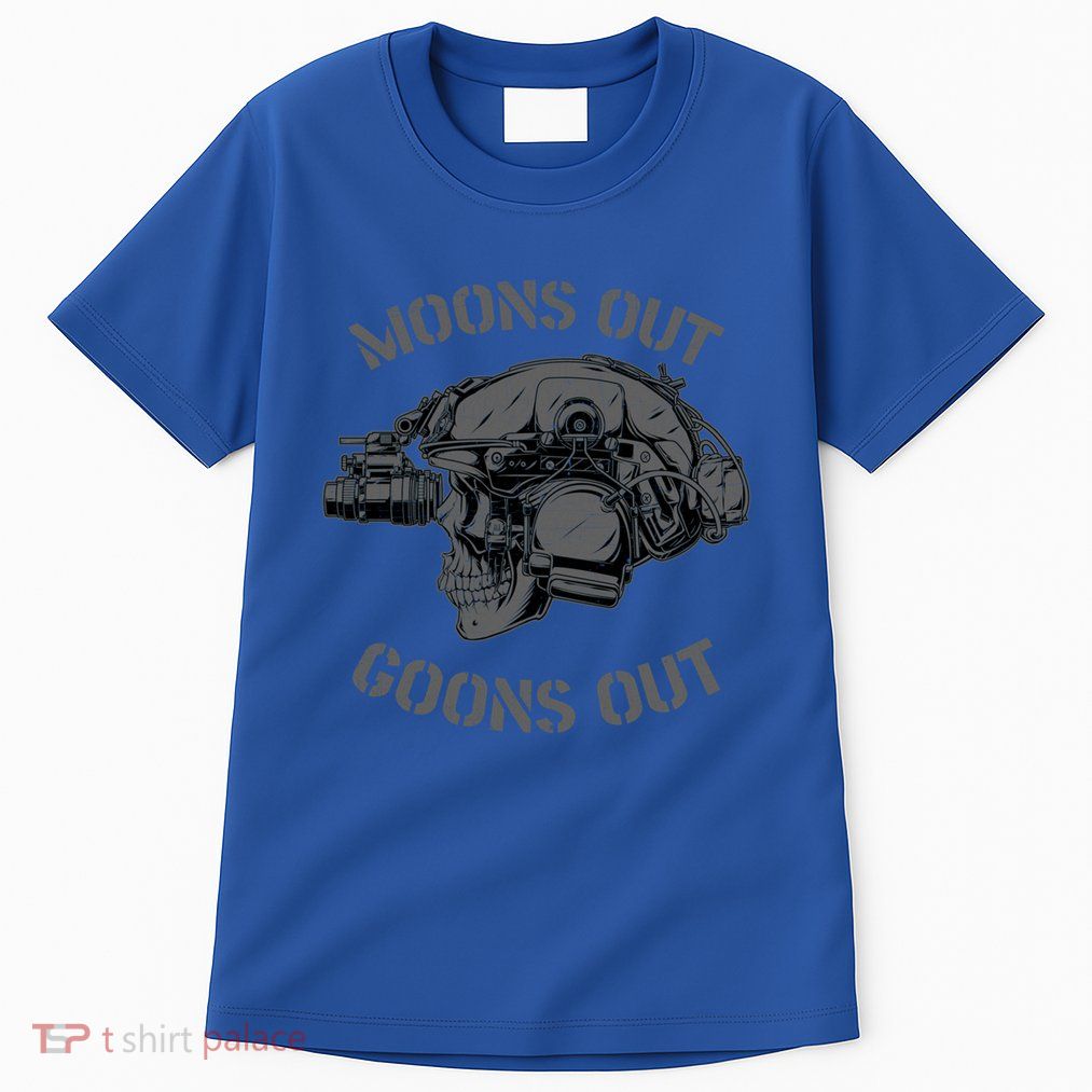 Moons Out Goons Out Skull Helmet Nvgs Military S Gift Tall T-Shirt