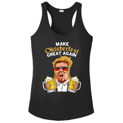 Make Oktoberfest Great Again Funny Trump Beer Mug Meaningful Gift Ladies PosiCharge Competitor Racerback Tank