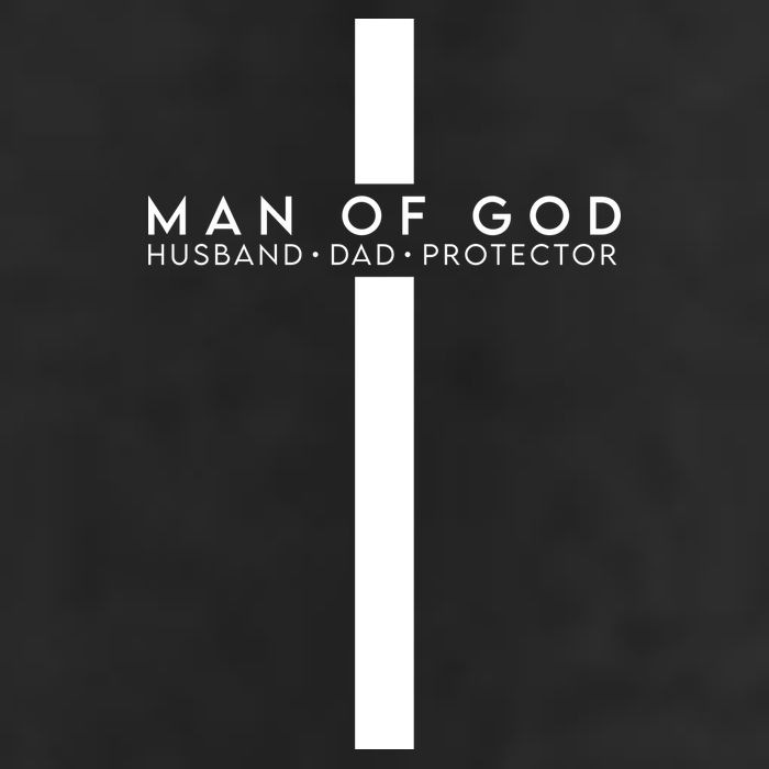 Man Of God Husband Dad Protector Golf Towel