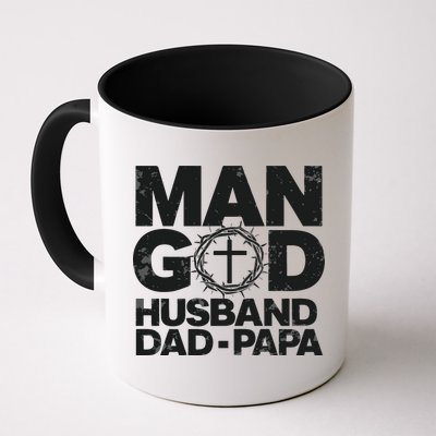 Man Of God Husband Dad Papa Grandpa Dad Father's Day Mug