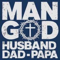 Man Of God Husband Dad Papa Grandpa Dad Father's Day Cooling Performance Crew T-Shirt
