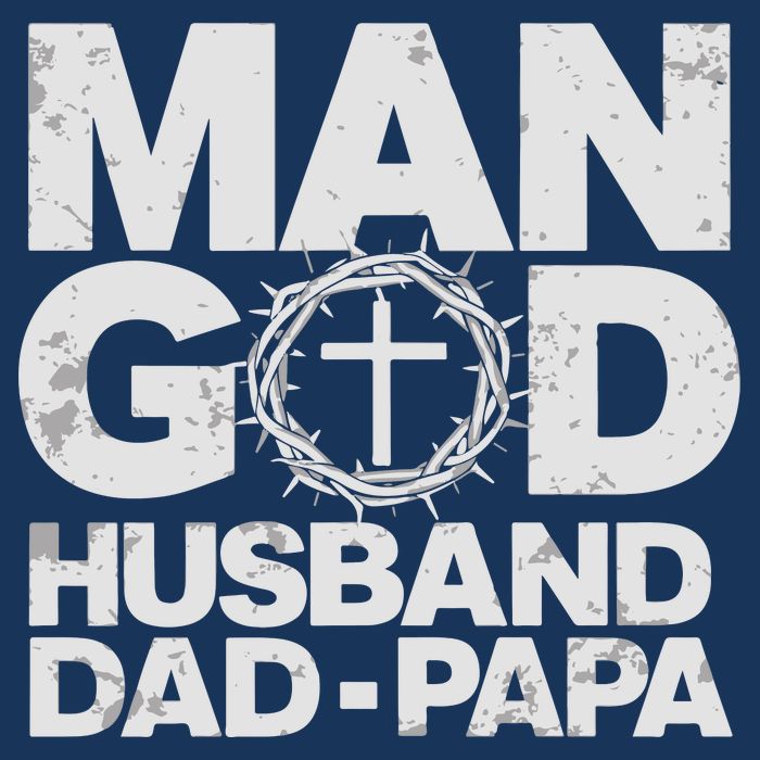 Man Of God Husband Dad Papa Grandpa Dad Father's Day Cooling Performance Crew T-Shirt