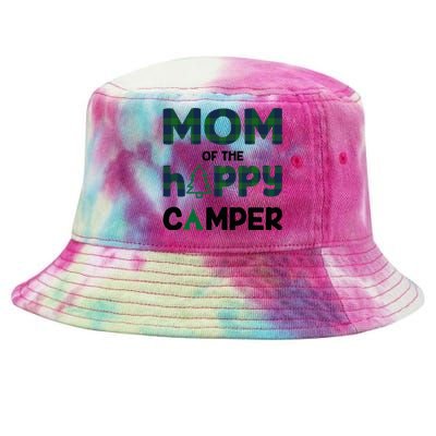 Mom of Happy Camper 1st Birthday Mom Tie-Dyed Bucket Hat