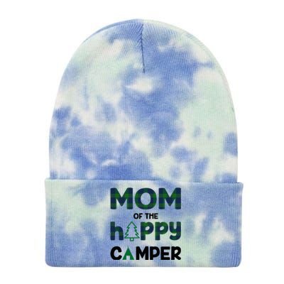 Mom of Happy Camper 1st Birthday Mom Tie Dye 12in Knit Beanie