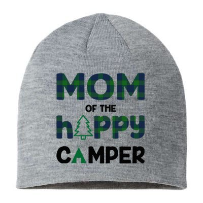 Mom of Happy Camper 1st Birthday Mom Sustainable Beanie