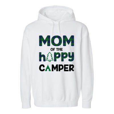 Mom of Happy Camper 1st Birthday Mom Garment-Dyed Fleece Hoodie