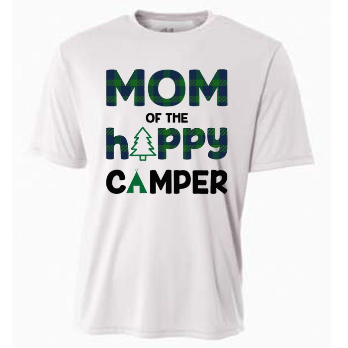 Mom of Happy Camper 1st Birthday Mom Cooling Performance Crew T-Shirt