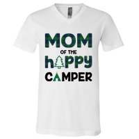 Mom of Happy Camper 1st Birthday Mom V-Neck T-Shirt