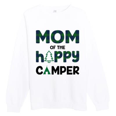 Mom of Happy Camper 1st Birthday Mom Premium Crewneck Sweatshirt